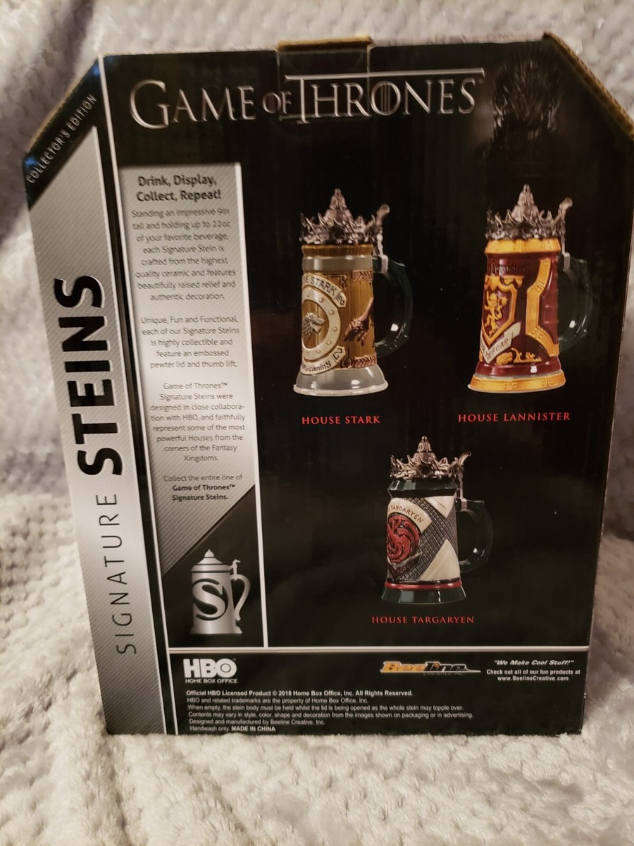 Game of Thrones Collectible Stein with the Arms of House Lannister