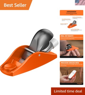 Portable 3.5 Inch Mini Block Plane with Adjustable Depth for Crafting Excellence