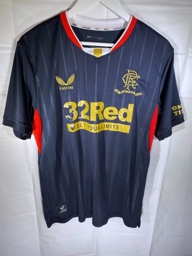 Glasgow Rangers FC 150 Years Soccer Jersey S. Davis 10 football L READ DESCRIPTN - 第 3/11 張圖片