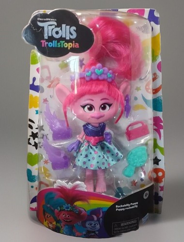 Rare TROLLS DreamWorks TROLLSTOPIA Fashion Doll ROCKABILLY POPPY SEE PICS