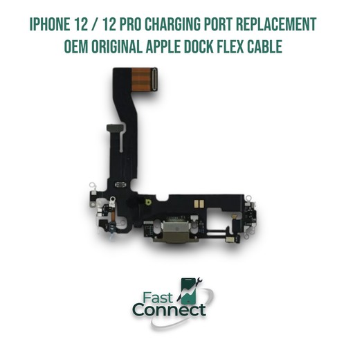 iPhone 12 / 12 Pro Charging Port Replacement OEM Original Apple Dock Flex Cable