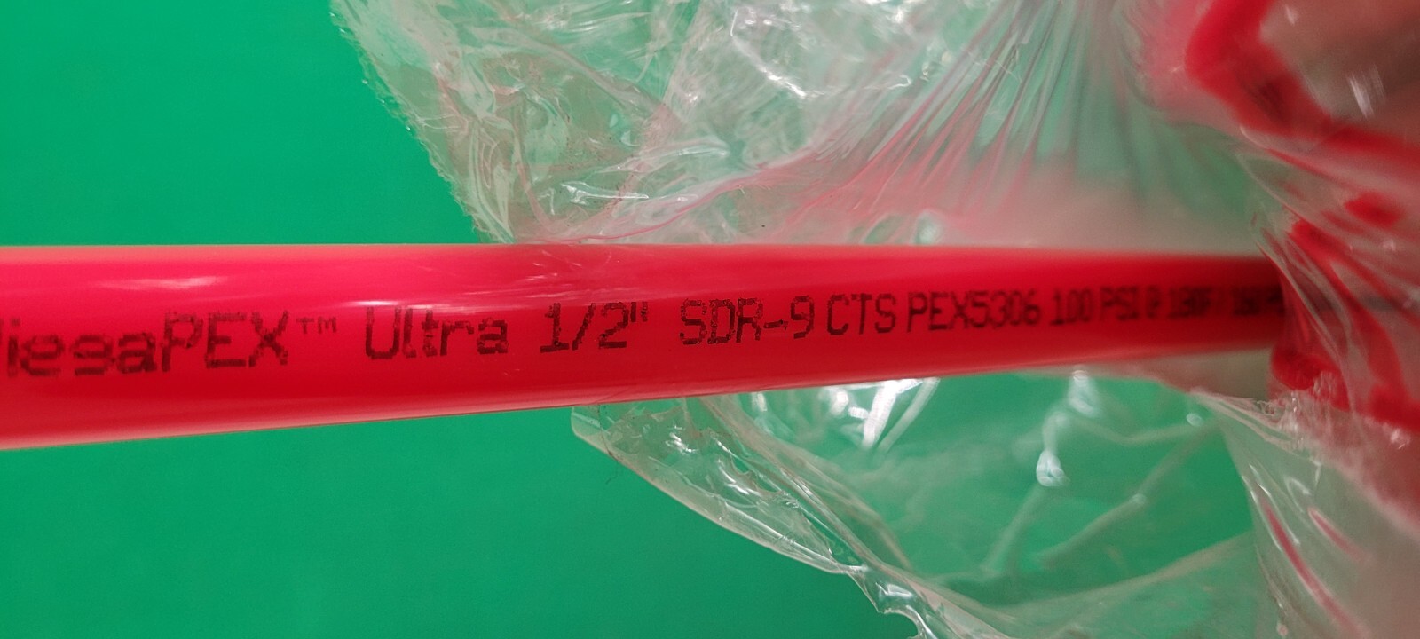 (100FT) VIEGA PEX ULTRA 1/2" TUBING SDR9 CTS PEX 5306 100 PSI 180F