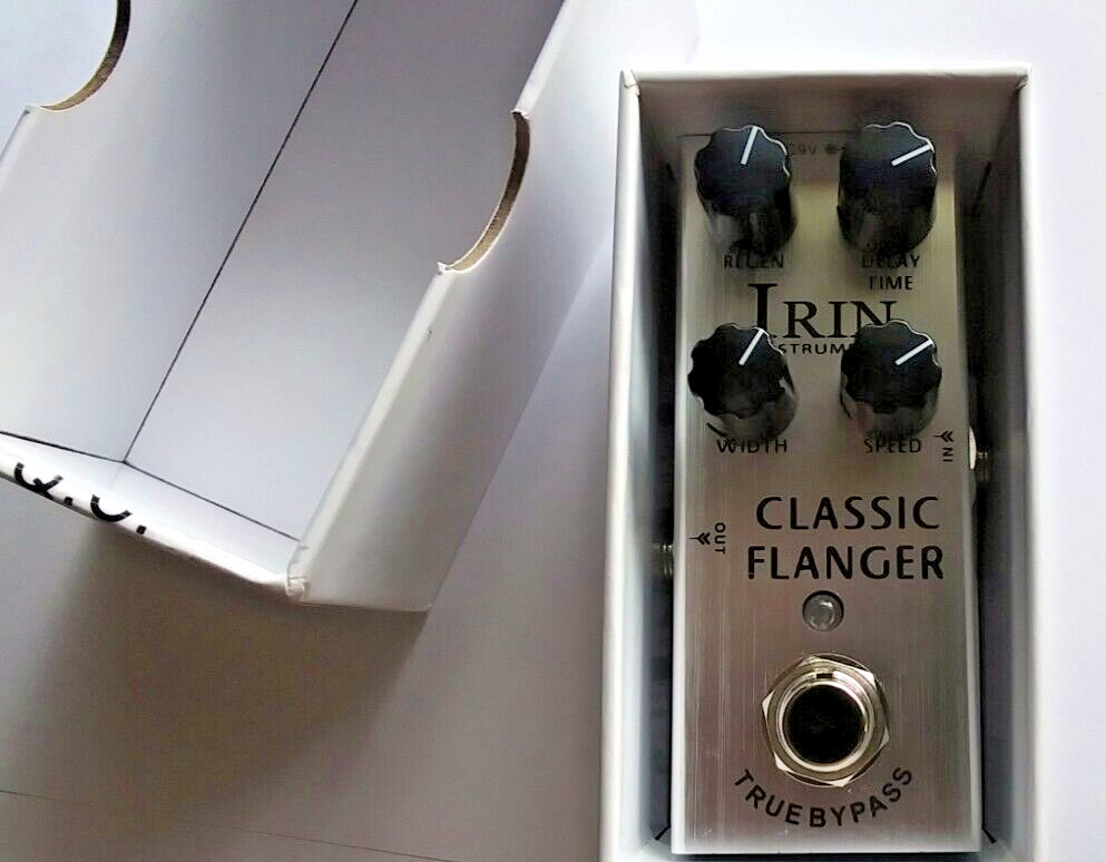 Irin Classic Flanger Guitar Effects Pedal Analog Sound WITH REAL KNOBS Open Box