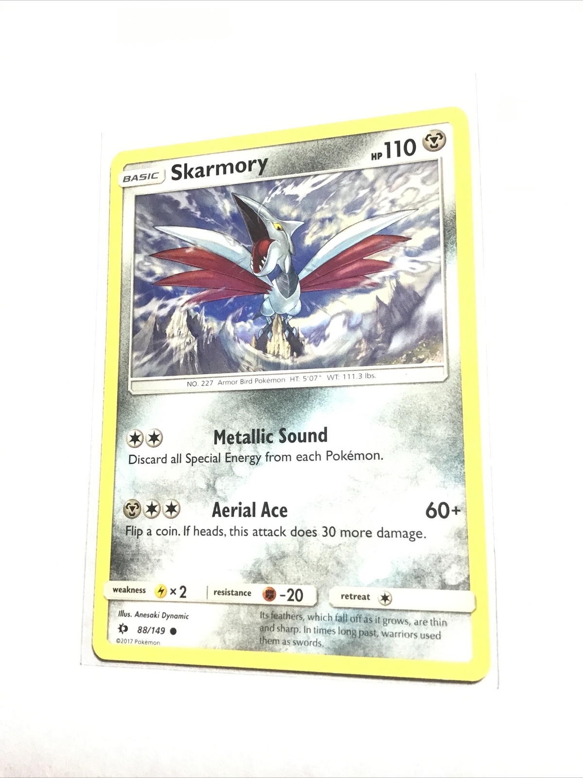 SKARMORY - 88/149 - SM Base Set - Pokemon Card - NM