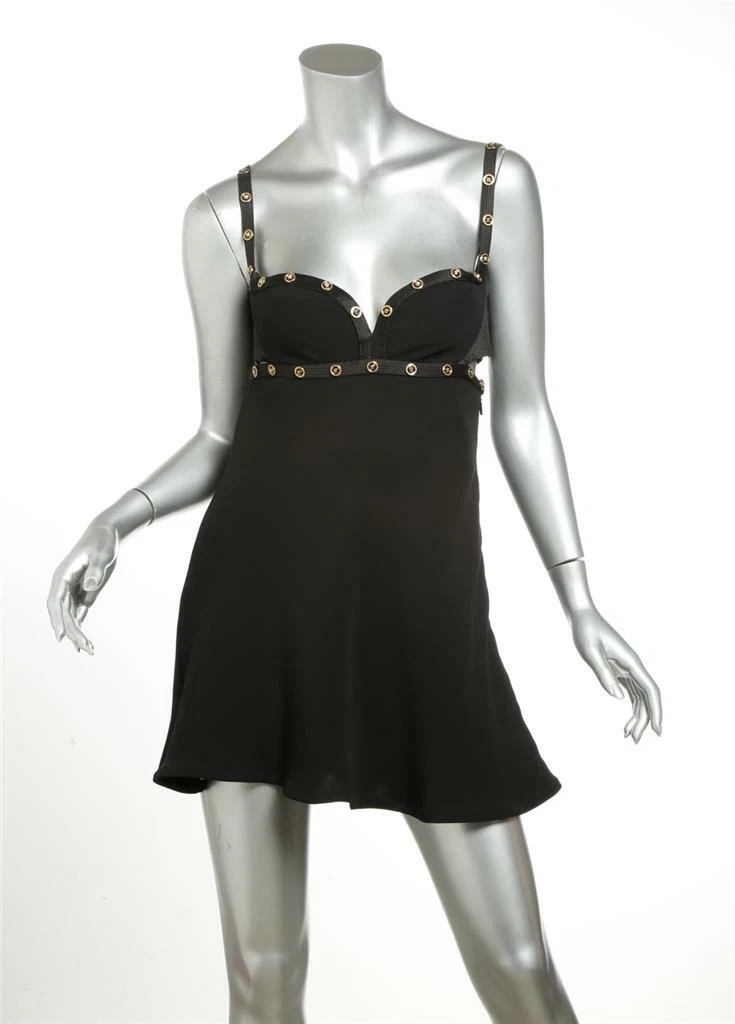 Vestido versace online negro y dorado