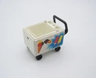 PLAYMOBIL (V307) LEISURE - La Roulotte du Merchant de Ice 3563 Vintage Defect