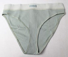 Skims Women's Soft Breathable Cotton Rib Mid-Rise Brief DH3 Mineral Medium NWT
