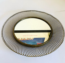 MCM vintage Spiegel Wandspiegel Vereinigte Werkstätten - Mategot Stil Ø 36 cm