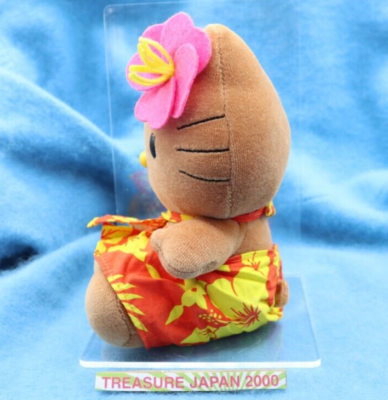 ぬいぐるみ Rare 2000 Hello Kitty Hokkaido Exclusive Sanrio Hello Kitty Sun Tan Hawaiian Hibiscus Plush 2005 Rare Japan