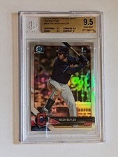 2018 Bowman Chrome Draft Noah Naylor 1st Bowman Refractor #CDA-NN BGS 9.5/10 Gem