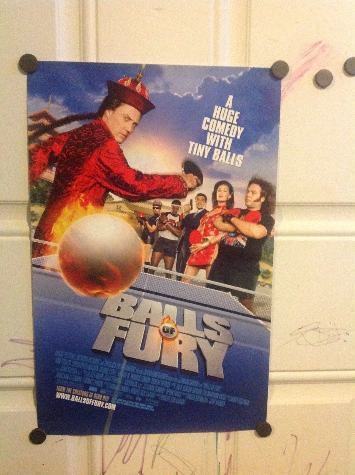Balls of Fury mini poster Dan Fogler Christopher Walken Lopez eBay