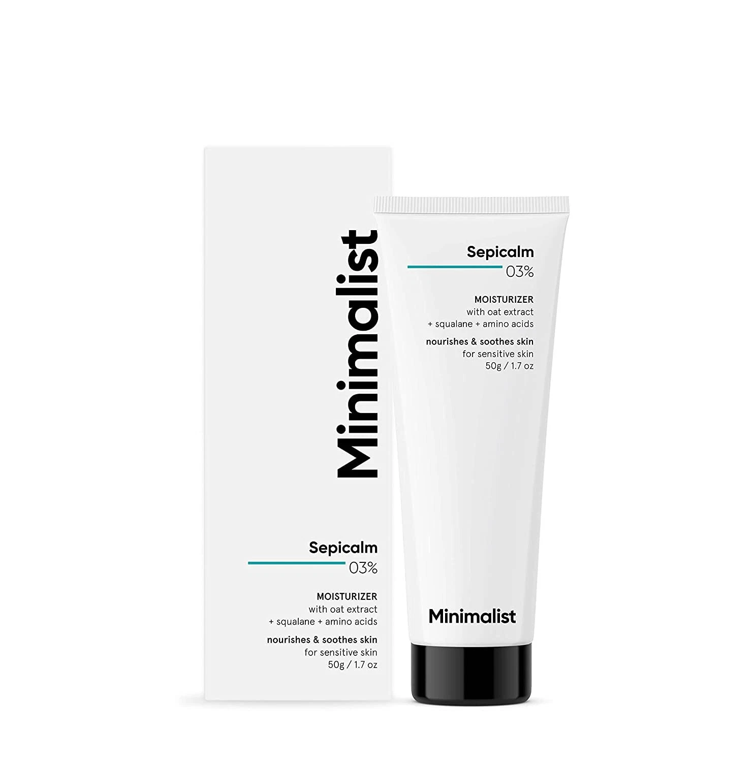 Minimalist 3% Sepicalm With Oats Moisturizer for Face 50 gm Calming Moisturizer