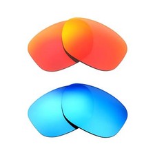 Walleva Fire Red Ice Blue Polarized Lenses For Ray-Ban RB4101 Jackie Ohh 58mm