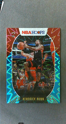 2020-21 Panini NBA Hoops Teal Explosion #53 Kendrick Nunn Heat