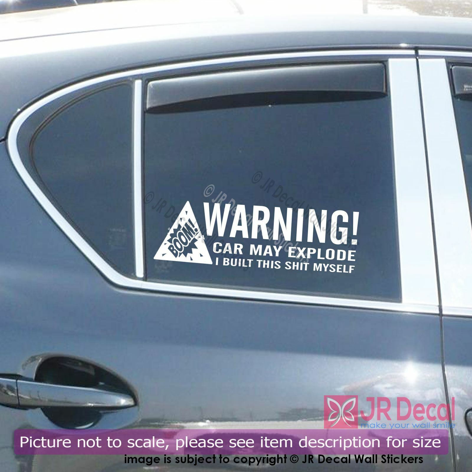  Scared Funny Meme Face 6 Vinyl Sticker Car Decal (6