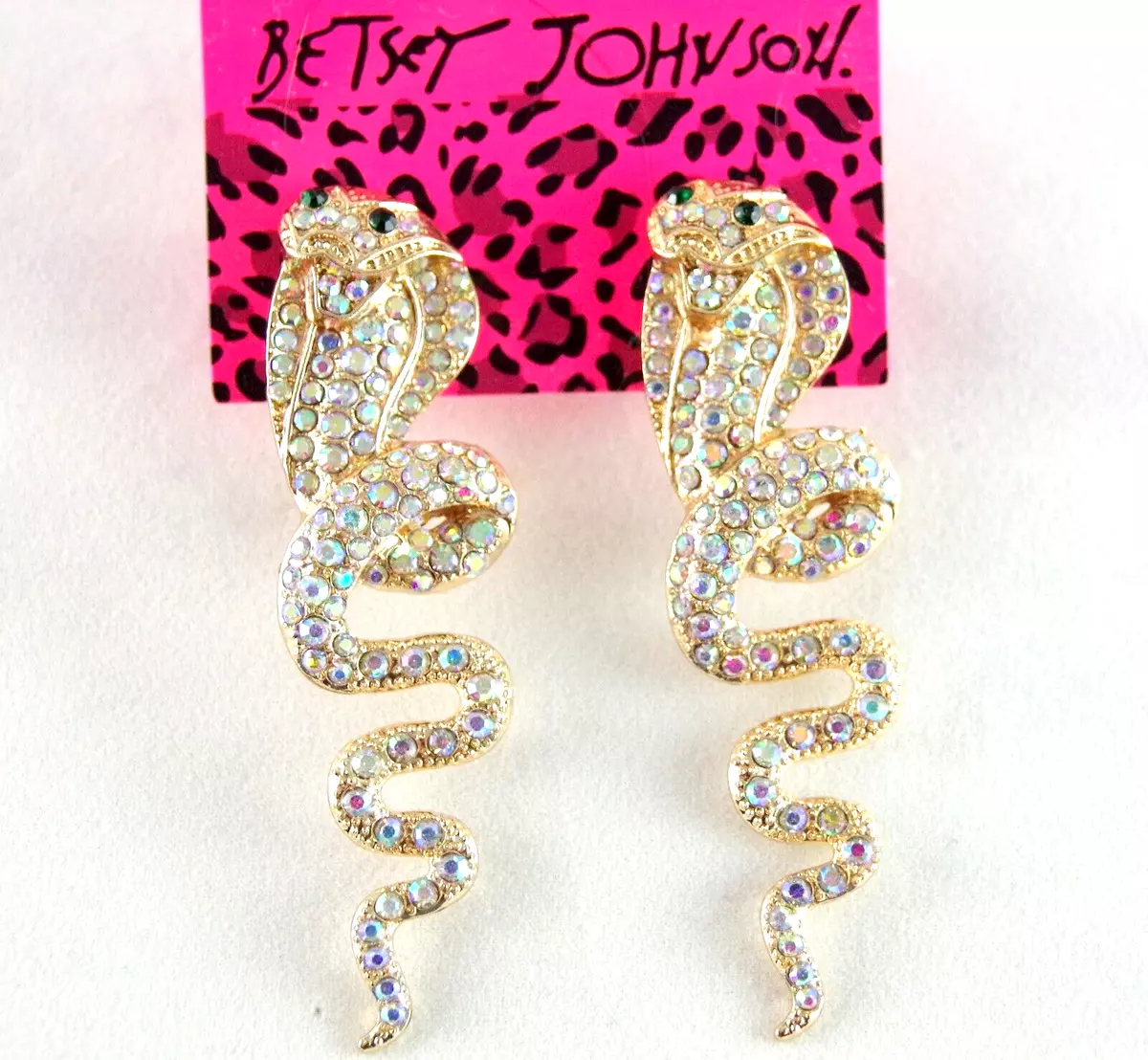 Betsey johnson shop snake earrings