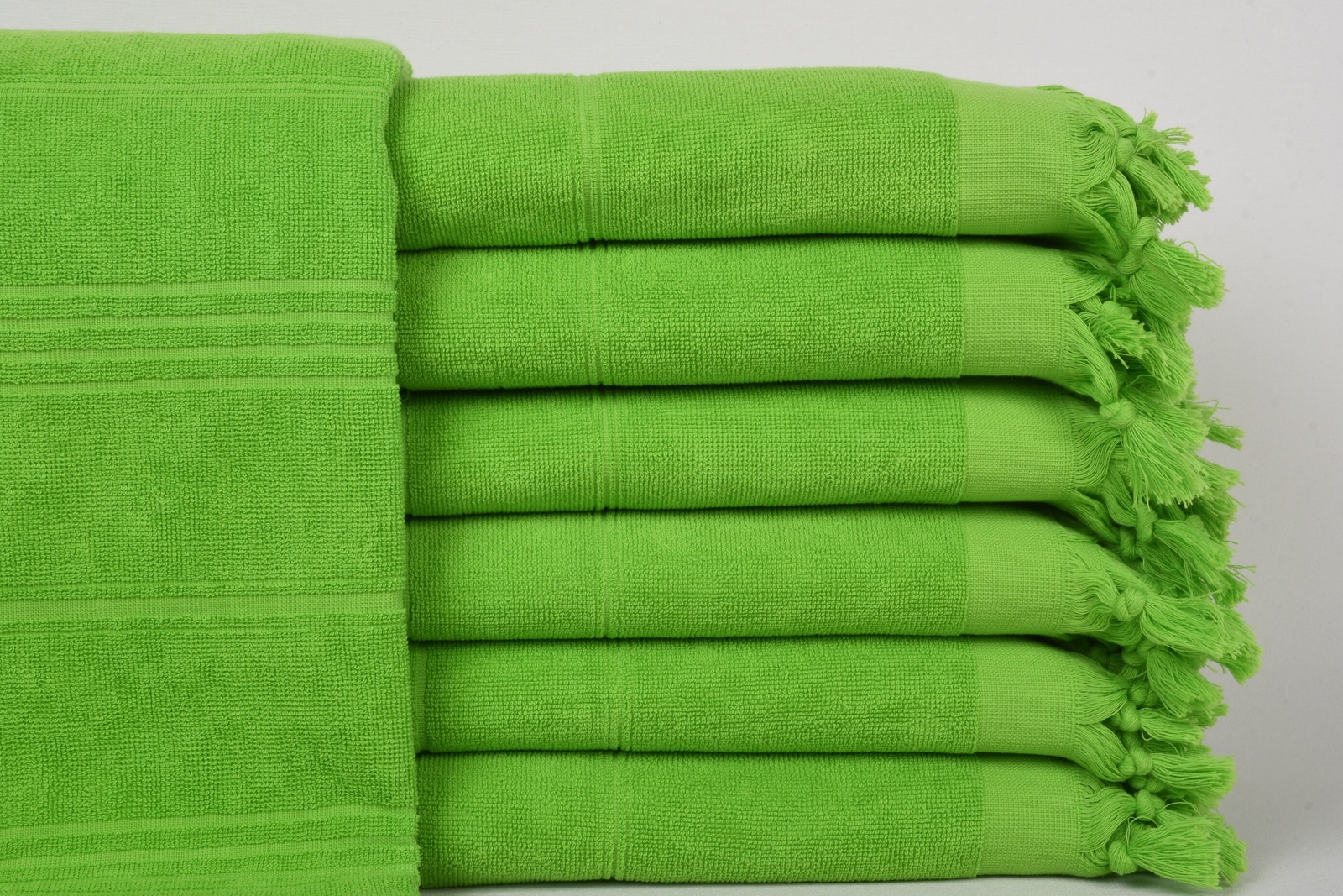 Monogram Beach Towel, Pistachio Green Towel, 36x71 Inches, Striped,Terry Towel