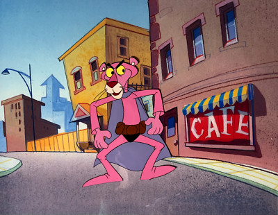 The Pink Panther Show Original Animation Cel & Drawings Friz Freleng 1980's