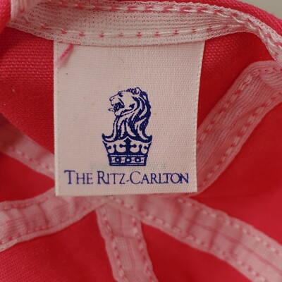 VTG NWOT Official Ritz-Carlton Blank Stretch Fit Sun Hat  display picture 1