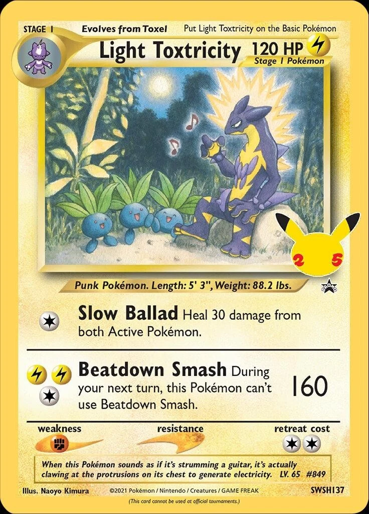 25+ Light Toxtricity Pokémon TCG Cards for sale | Updated Oct 2026