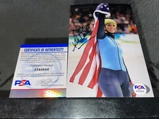Allison Baver Signed 4x6 Photo Olympic Gold Champion PSA/DNA
