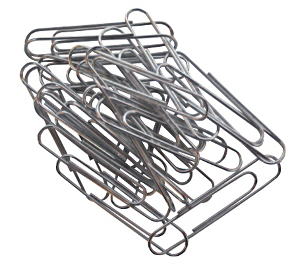 FERMAGLI GRAFFETTE IN ACCIAIO ZINCATO N. 5 CF. 100 PZ.