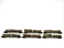 MTH 20-98120 Hill Crest Lumber Co. Flatcar w/Logs 6-Car LN 10195