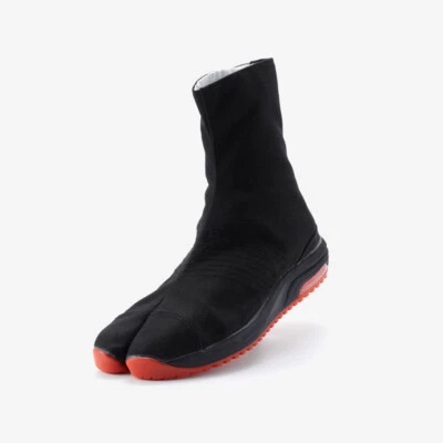 Marugo Air Jog V 6 Kohaze Clasp Split Toe Boots Japanese Tabi Shoes Black Short