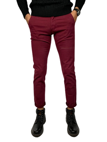 Pantalones Hombre Algodón Elástico Capri Chino Pitillo Slim Fit Jeans  Elegantes | eBay
