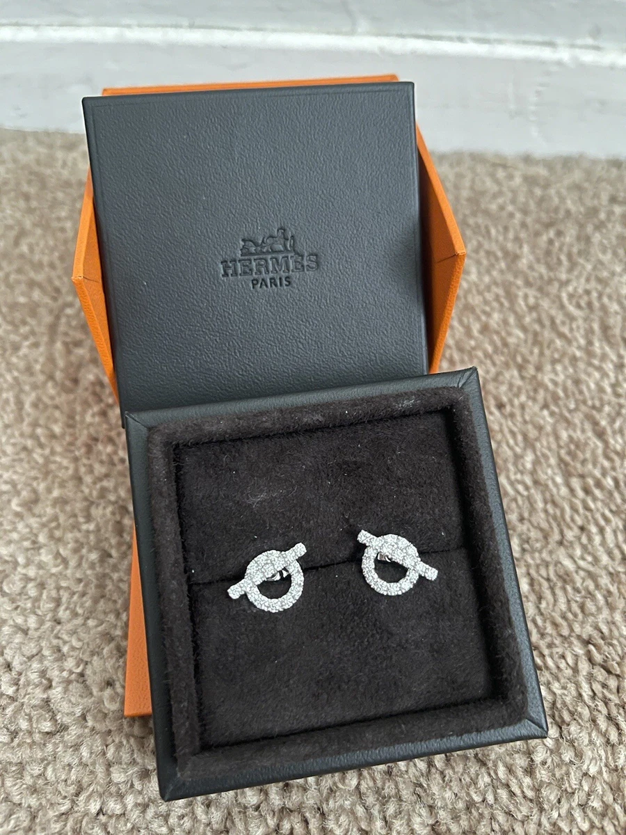 Hermes diamond best sale earrings