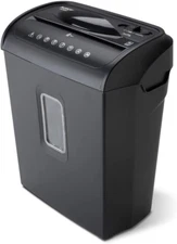 AU608MB High-Security 6-Sheet Micro-Cut Paper Credit Card Shredder with 3.5-Gall