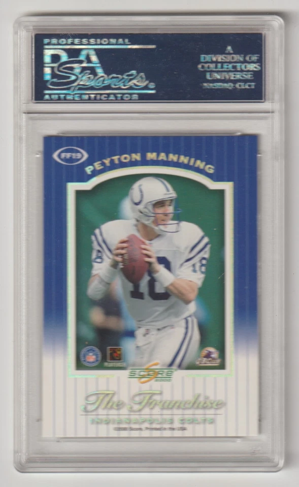 2000 Score #FF19 Rob Morris/Peyton Manning - Future Franchise PSA 10 - POP 4 - Image 2 of 2