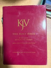 KJV THE HOLY BIBLE KING JAMES AUTHORISED VERSION 400TH ANNIVERSARY EDITION