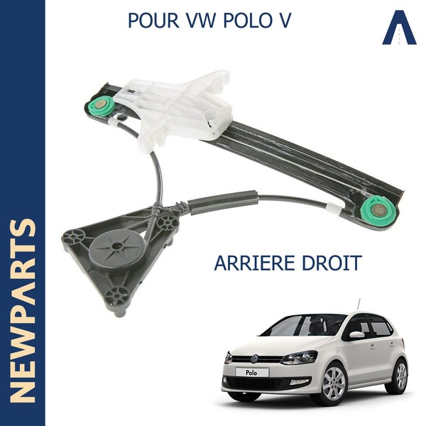 Fensterheber Hintere Recht FüR VW Polo 6R (5 TüRen) - 6R4839462C 6R4839462D-image