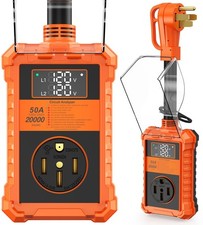 RV Surge Protector 50 Amp, 20000J Circuit Analyzer, Waterproof Cover, LED