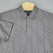 Nike Golf Dri-Fit Performance Polo Shirt Men's Large Gray Collared Short Sleeve