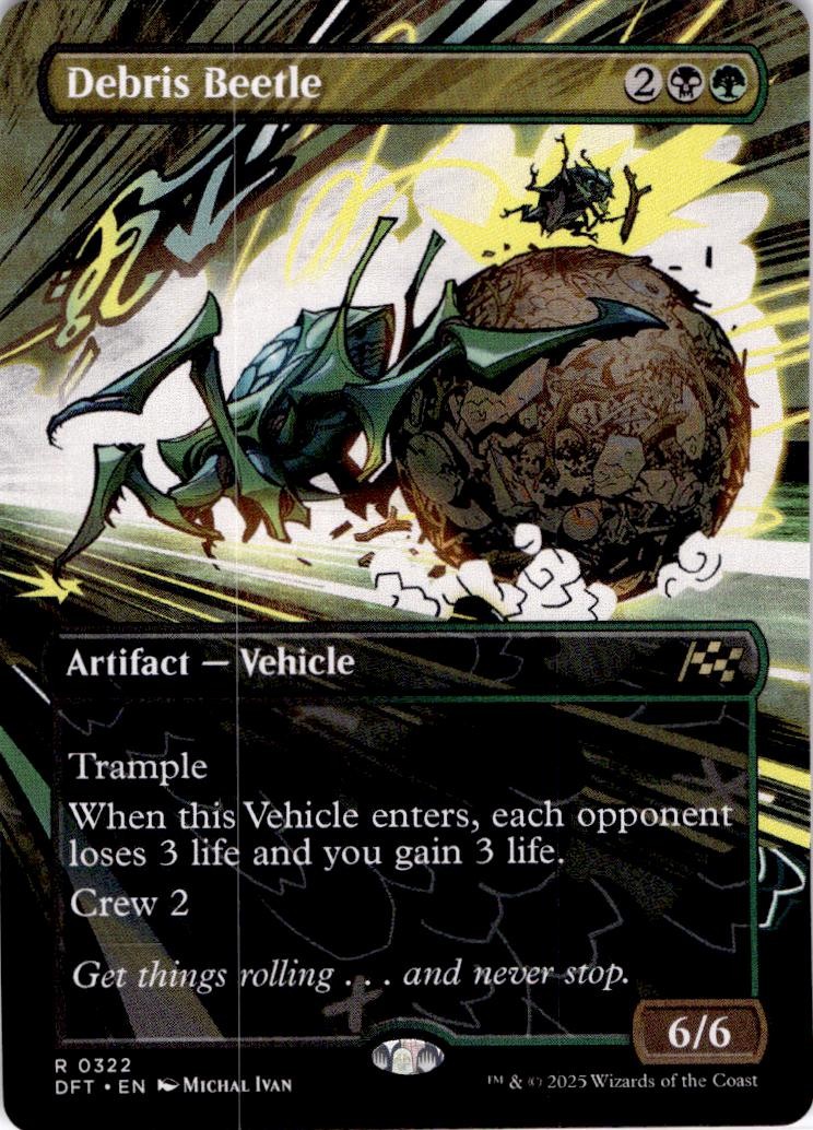 MTG Debris Beetle (Borderless) Aetherdrift Rare #322