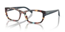 Prada Eyeglasses Havana Spotted Blue 0PR18OV NAG1O1 52mm