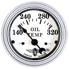 Stewart Warner Black Wings Electrical Oil Temperature Gauge 2 116 Dia 82489 Stewart Warner Black Wings Electrical Oil Temperature Gauge 2 116 Dia 82489
