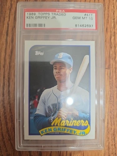 1989 Topps Traded Ken Griffey Jr. #41T Rookie PSA 10 Seattle Mariners Qty