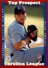 1998 Carolina League Prospects Q-Cards #1 Rick AnkielFort Pierce Florida FL Card
