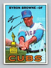 1967 Topps #439 Byron Browne All-Star Rookie EXMT-NM+ Vintage Baseball Card. rookie card picture