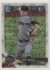 2018 Bowman Draft Chrome Sparkles Refractor Matt Mercer #BDC-143 9pd