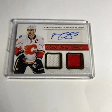 2013-14 Panini National Treasures Dual Memorabilia Mark Giordano #DM-MGI Auto