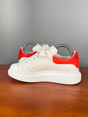 alexander mcqueen　スニーカー Mint! Authentic Alexander McQueen Oversized Sneakers White/Red