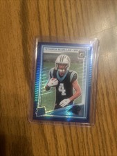 2025 Panini Optic - Rated Rookie Tetairoa McMillan #209 Blue Hyper Prizm (RC)