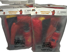 Lot of 6 - iPlay iLearn Kids Firefighter Costumes   Toddler Dress-Up Role Play
