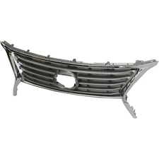 Grille For 2013-2015 Lexus RX350 Silver Plastic