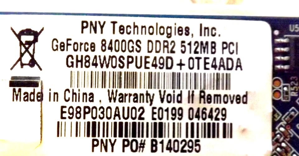 Retro 512MB PCI VGA/DVI/TV  Video Card✔️PNY 8400✔️XP thru Windows 10✔️Vintage - Image 4 of 4