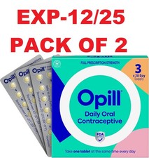 Opill, Daily Oral Contraceptive, 84 Count Pack Of 2 SEE PIC FOR DATE